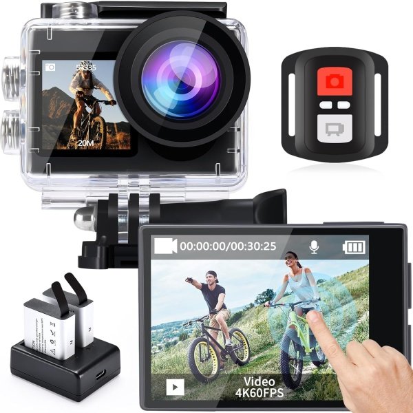 icefox Action Camera 4K 60FPS 20MP, Underwater