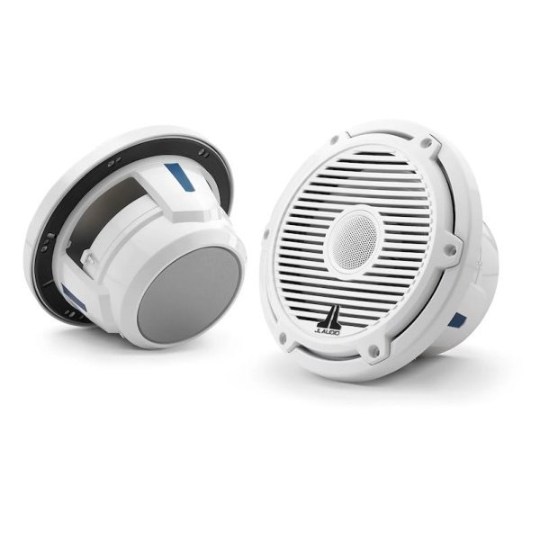 JL Audio M6 Series 7.7" Marine Coaxial Speakers w/ Gloss White Classic Grille - M6-770X-C-3GW [010-03498-00]