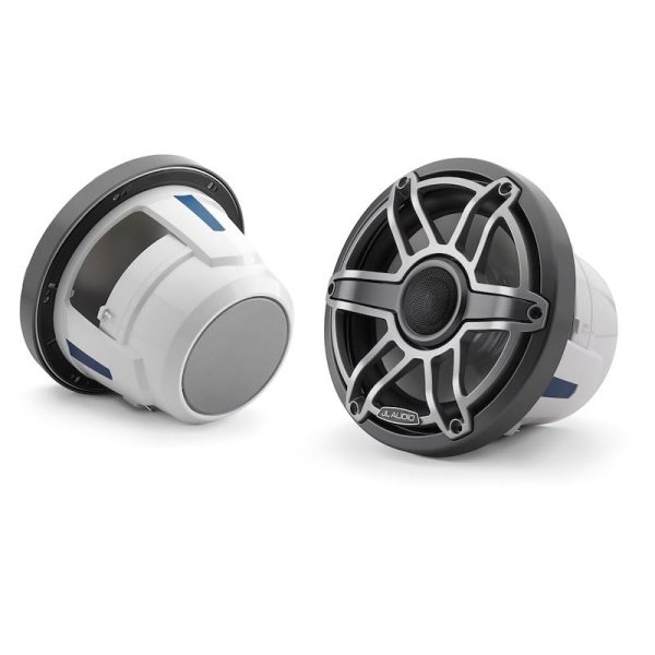 JL Audio M6 Series 8.8" Marine Coaxial Speakers w/ Titanium Sport Grille - M6-880X-S-GmTi [010-03079-00]