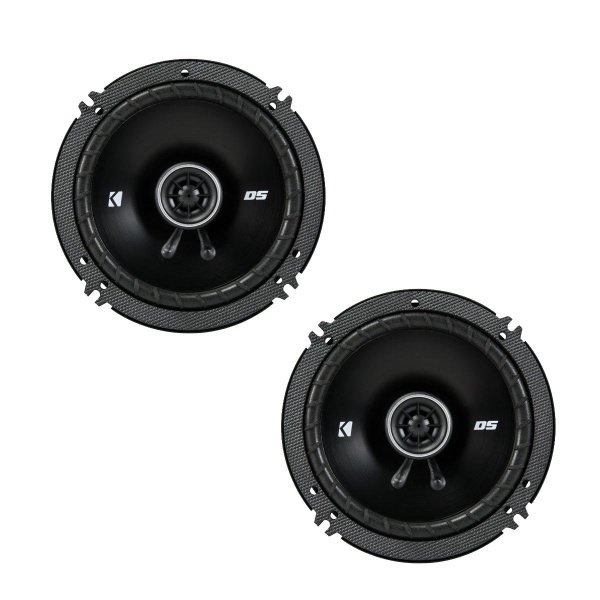KICKER DSC650 6.5-Inch (160-165mm) Coaxial Speakers, 4-Ohm (Pair) | Crisp full-range sound upgrade, direct factory replacement size, smooth highs and punchy mids, easy panel install