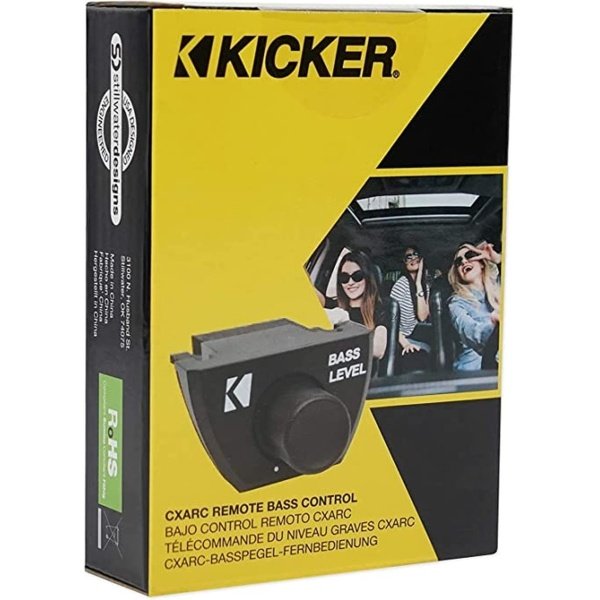 Kicker 46CXARC CXARC Remote Control for Kicker 46CX Series Amps | Dial in low-end from the driver seat, dash-mount convenience, quick amp level adjustment, plug-and-play install