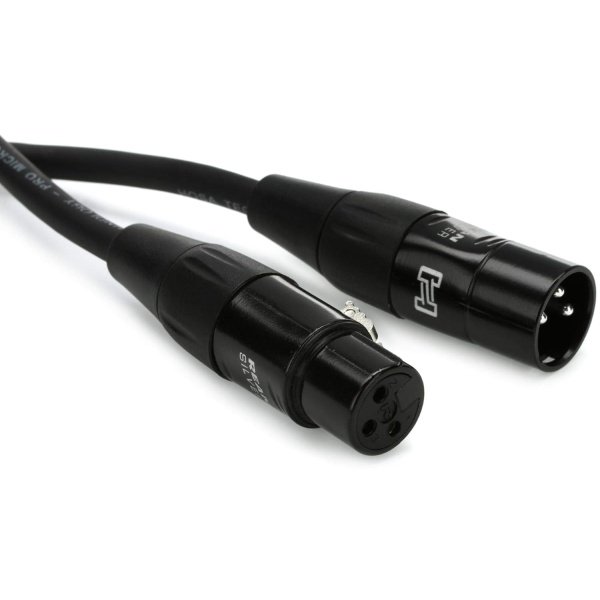 Hosa HMIC-050 Pro Microphone Cable, REAN XLR3F to XLR3 Meter, 50 Feet